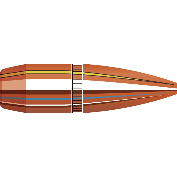 Hornady 277 Caliber, 6.8mm (.277 Diameter) Bullets 110 grain Boat Tail Hollow Point with Cannelure Box of 100