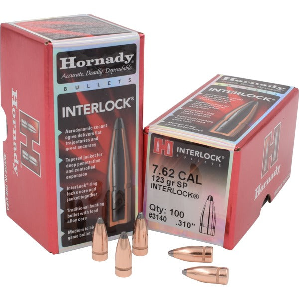 Hornady .310 Diameter Bullets 123 grain Spire Point Box of 100