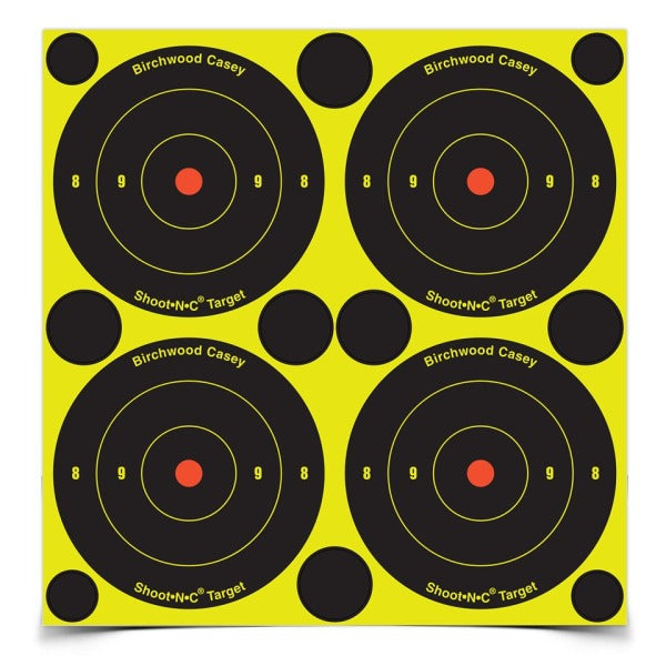 BIRCHWOOD-CASEY SHOOT-NC 3" ROUND BULL 150/PKG 6/CS