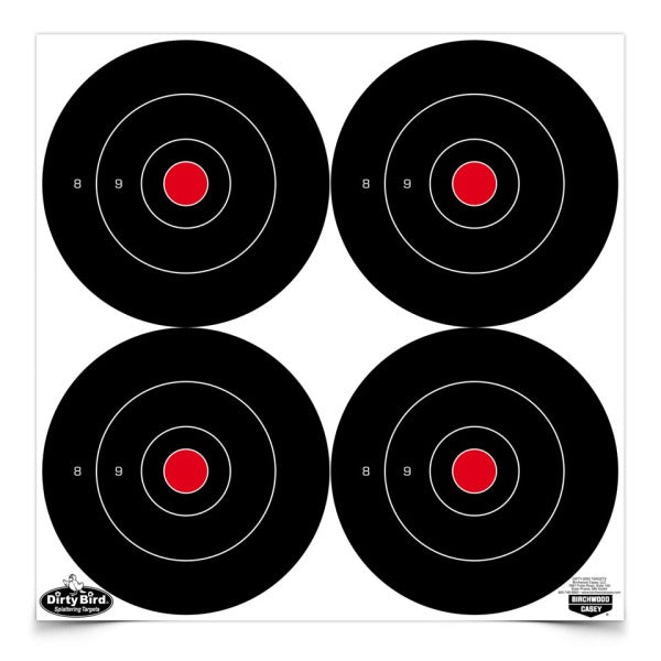 BIRCHWOOD-CASEY DIRTY-BIRD 5.5" RND BULLSEYE 48/PKG 6/CS