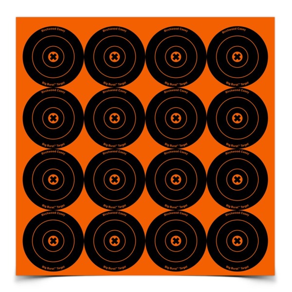 BIRCHWOOD-CASEY BIG-BURST 3" ROUND TARGET 48/PKG 12/CS