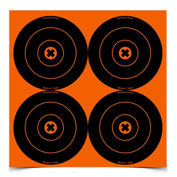 BIRCHWOOD-CASEY BIG-BURST 6" ROUND TARGET 12/PKG 12/CS