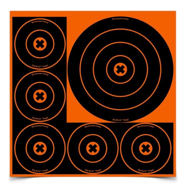 BIRCHWOOD-CASEY BIG-BURST 15-4" /3-8" ROUND TARGET 12/CS
