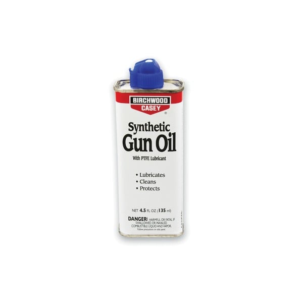 BIRCHWOOD-CASEY SYNTHETIC GUN OIL 4.5oz SPOUT 6/CS