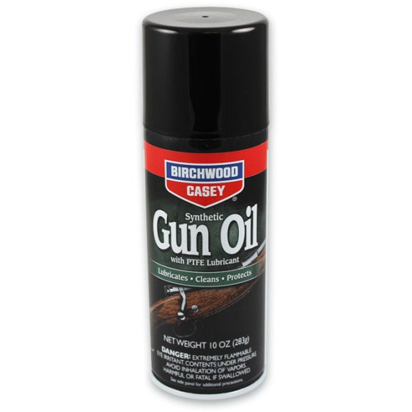 BIRCHWOOD-CASEY SYTHETIC GUN OIL 10oz AEROSOL 6/CS