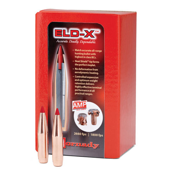 Hornady ELD-X 28 Caliber, 7mm (.284 Diameter) Bullets 175 grain Polymer Tip Box of 100