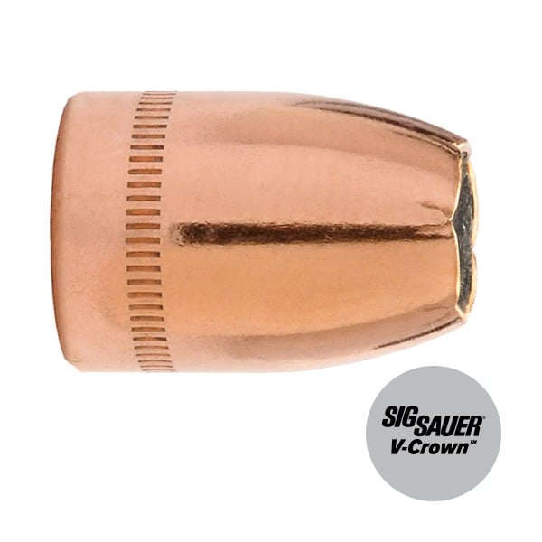 Sierra V-Crown 40 Caliber/10mm (.400 Diameter) Bullets 165 grain Jacketed Hollow Point Box of 100