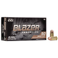 CCI Blazer Brass 45 ACP Ammunition 230 Grain Full Metal Jacket Box of 50