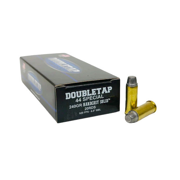 DoubleTap 44 Special Ammunition 240 Grain Semi Wad Cutter Box of 20
