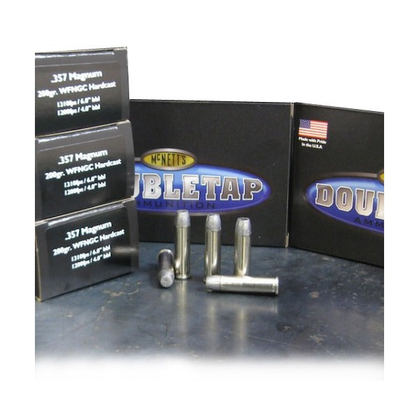 DoubleTap 357 Magnum Ammunition 200 Grain Wide Flat Nose Box of 20