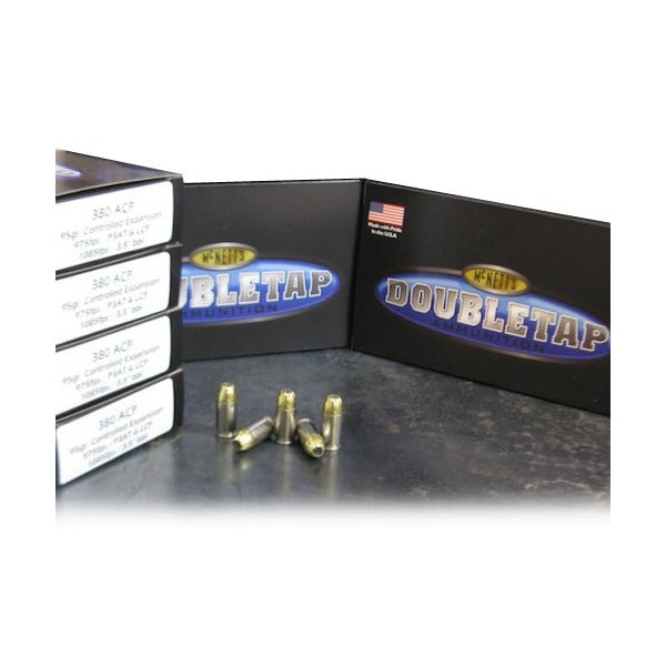 DoubleTap 380 ACP Ammunition 95 Grain Jacketed Hollow Point Box of 20