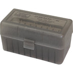 MTM RIFLE FLIP-TOP 50rd 22250-308/CLR-SMOKE 24/CS