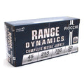 Fiocchi Range Dynamics 45 Colt (Long Colt) Ammunition 255 Grain Full Metal Jacket Box of 50