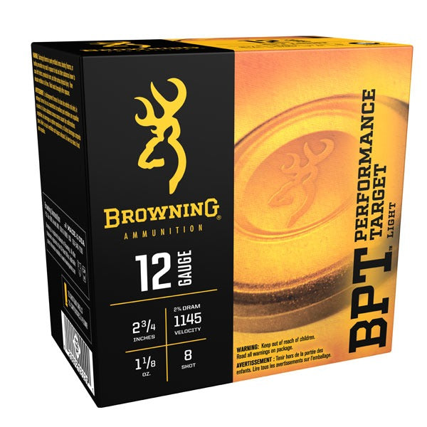 BROWNING AMMO 12ga 2.75d 1-1/8 1145fps #8 250/cs