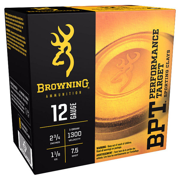 BROWNING AMMO 12ga 3d 1-1/8oz 1300fps #7.5 250/cs