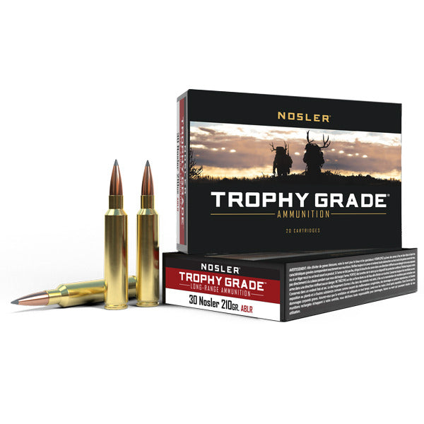 Nosler Trophy Grade 30 Nosler Ammunition 210 Grain AccuBond Long Range Polymer Tip Box of 20