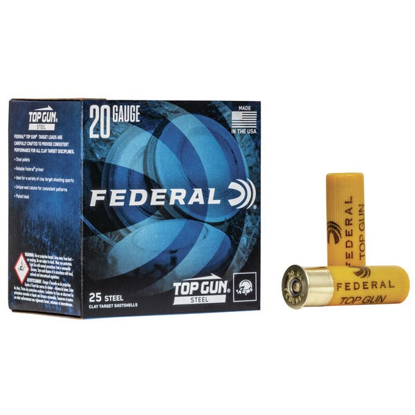 Federal Premium Top Gun 20 Gauge Ammunition 2-3/4" #7 7/8 oz 1210 fps Steel Case of 250