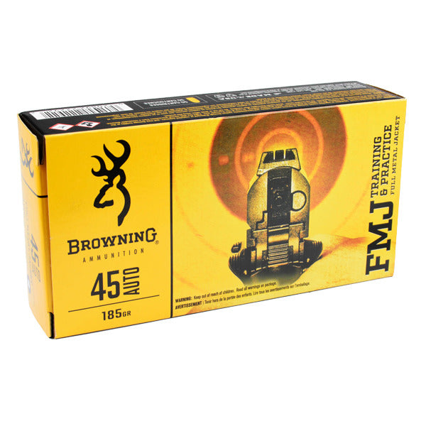 BROWNING AMMO 45 ACP 185gr FMJ 50/bx 10/cs