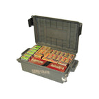 MTM AMMO CRATE FLAT ARMY GREEN IN:17.2"x10.7"x5.5"