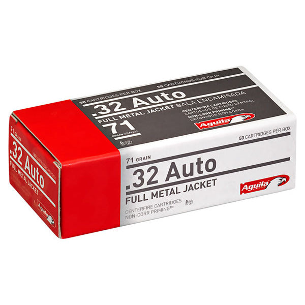 Aguila 32 ACP Ammunition 71 Grain Full Metal Jacket Box of 50