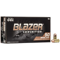 CCI Blazer Brass 380 ACP Ammunition 95 Grain Full Metal Jacket Box of 50
