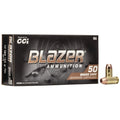 CCI Blazer Brass 40 S&W Ammunition 165 Grain Full Metal Jacket Box of 50
