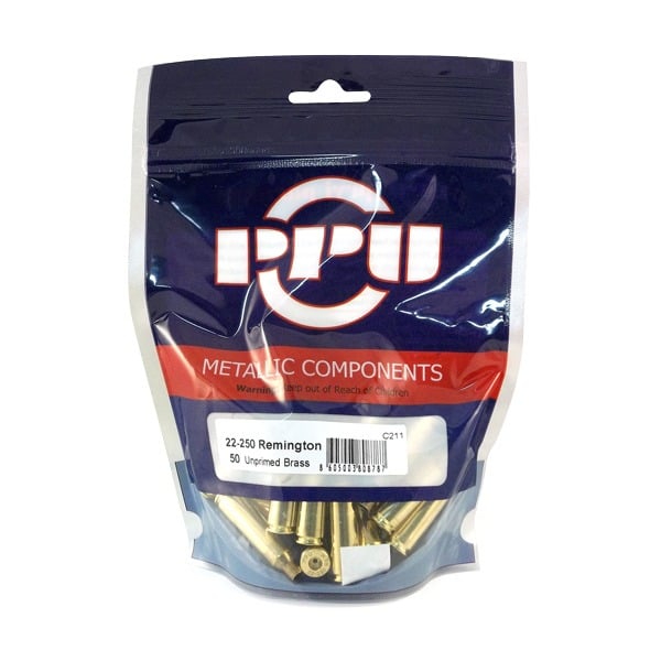 Prvi 22-250 Remington Brass Bag of 50