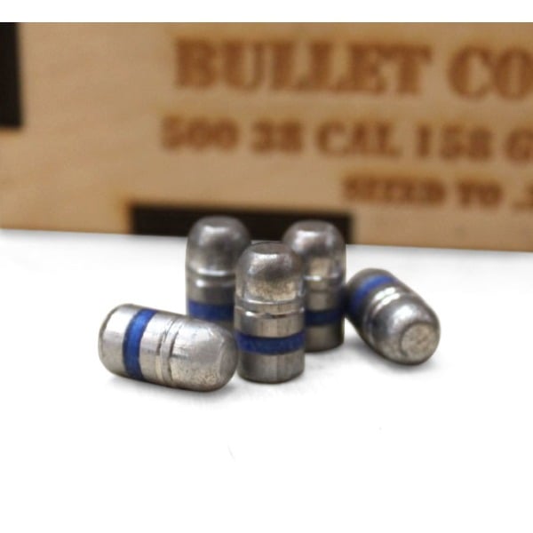 Acme Cast Lubed .358 Diameter Bullets 158 grain Round Nose Flat Point Box of 500