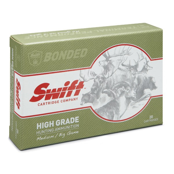 Swift 270 Winchester Ammunition 150 Grain A-Frame Bonded Jacketed Soft Point Box of 20