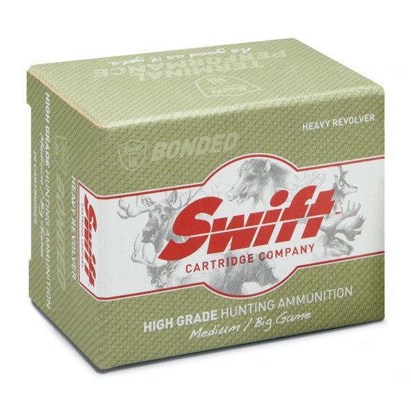 Swift 500 S&W Magnum Ammunition 325 Grain A-Frame Jacketed Hollow Point Box of 20