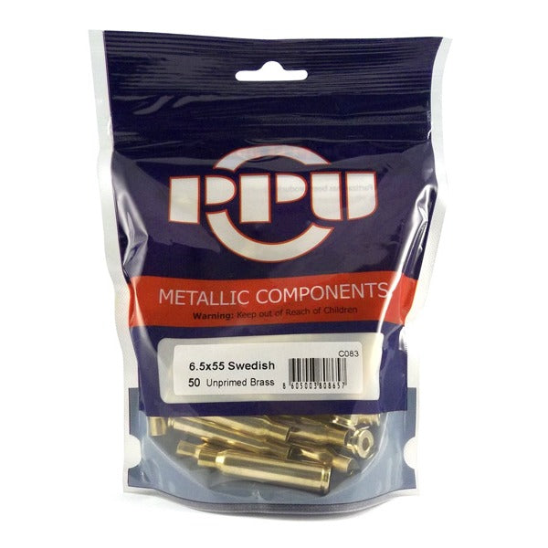 Prvi 6.5x55mm Brass Bag of 50