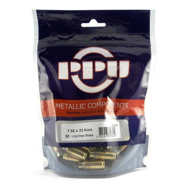 Prvi 7.92x33mm Kurz (8mm Kurz) Brass Bag of 50