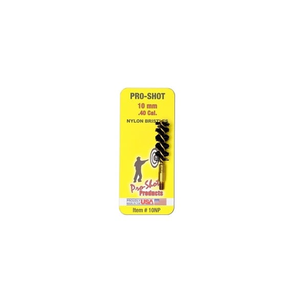 PRO SHOT 10m PISTOL BRUSH NYLON/BRASS CORE 12/CS