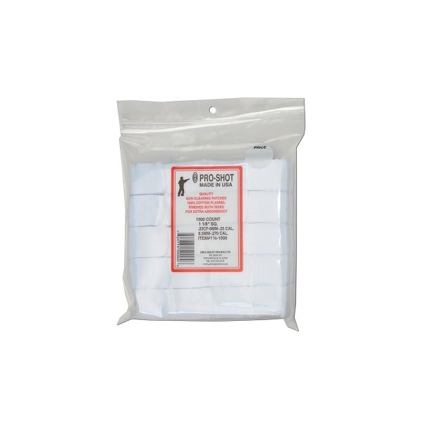 PRO SHOT 22-270c PATCHES 1-1/8" SQR 1000/PKG 12/CS