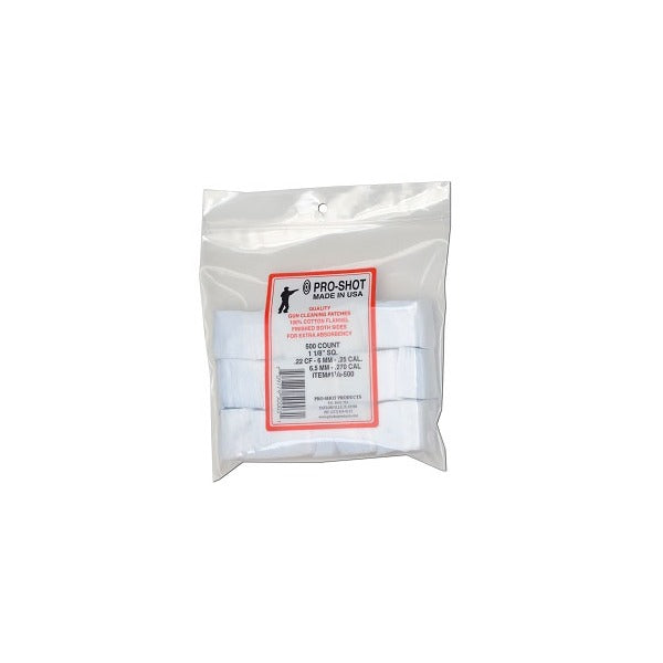 PRO SHOT 22-270c PATCHES 1-1/8" SQR 500/PKG 12/CS