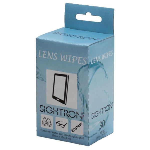 SIGHTRON LENS ALCOHOL WIPES 30/PKG