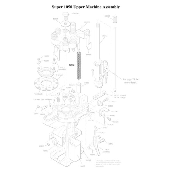 DILLON SUPER-1050 UPPER ASSEMBLY TOOLHEAD"SPRING"