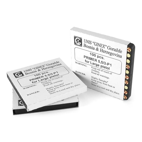 Unis Ginex Large Pistol Primers Case of 5000