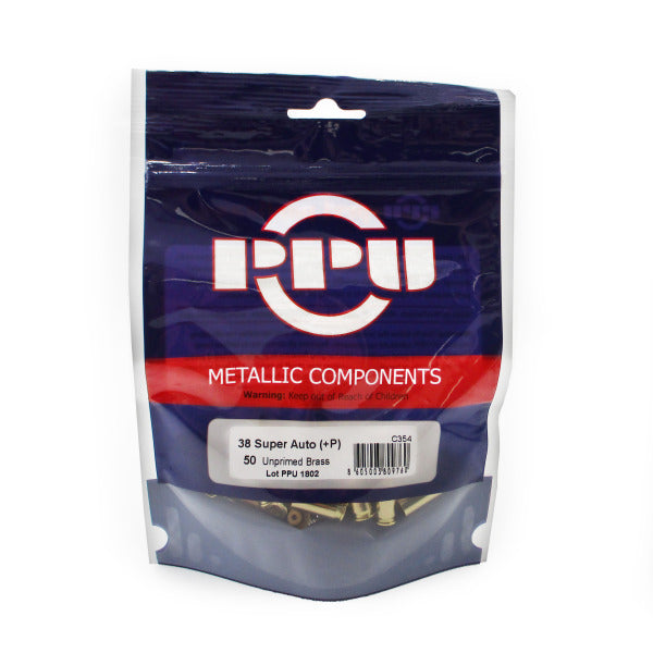 Prvi 38 Super Auto+P Brass Bag of 50