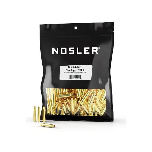 Nosler 204 Ruger Brass Bag of 250