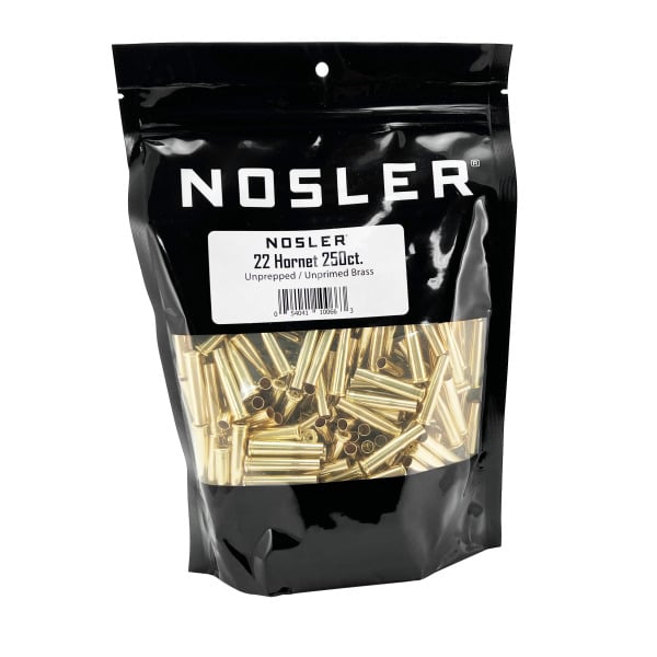 Nosler 22 Hornet Brass Bag of 250