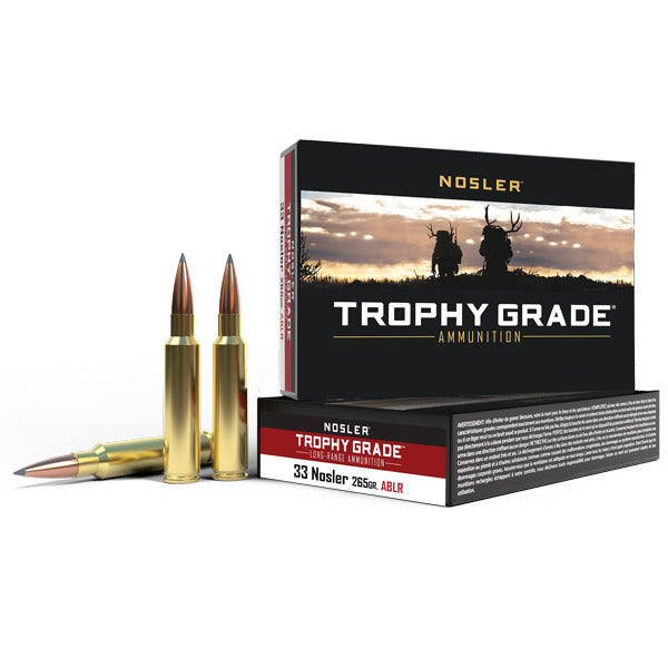 Nosler Trophy Grade 33 Nosler Ammunition 265 Grain AccuBond Long Range Polymer Tip Box of 20