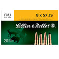Sellier & Bellot 8x57mm Mauser Ammunition 196 Grain Full Metal Jacket Box of 20