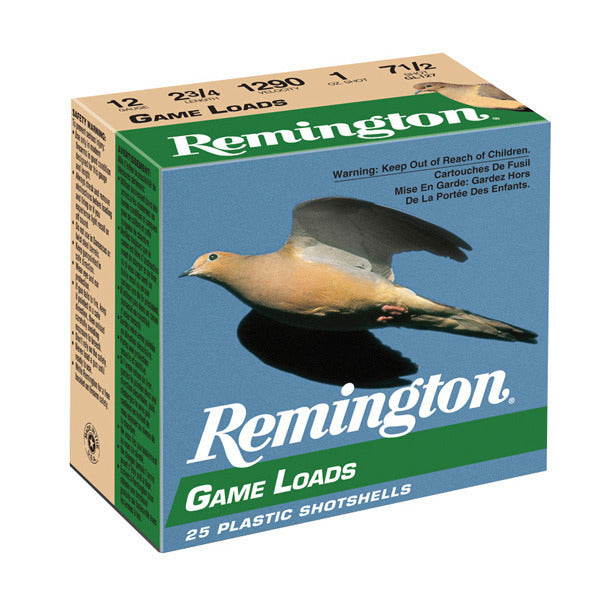 Remington Game Load 12 Gauge Ammunition 2-3/4" #6 1 oz 1290 fps Box of 25
