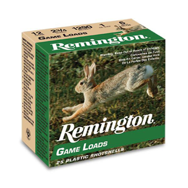 Remington Game Load 20 Gauge Ammunition 2-3/4" #6 7/8 oz 1225 fps Box of 25