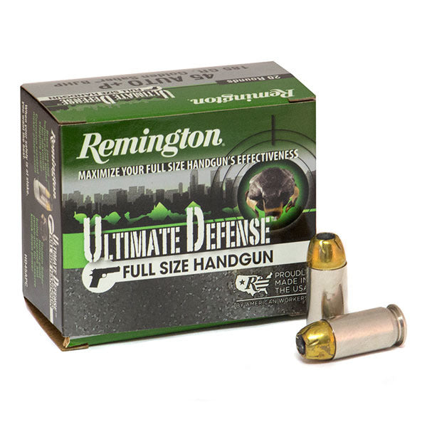 REMINGTON AMMO 45 ACP+P 185gr ULT-DEFENSE BJHP 20b 25cs