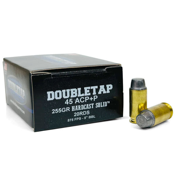 DoubleTap 45 ACP Ammunition 225 Grain Semi Wad Cutter Box of 20