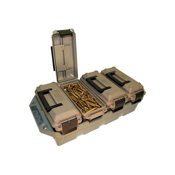 MTM 4-CAN AMMO CRATE 30c w/4 AC30T's DKEarth/FGRN