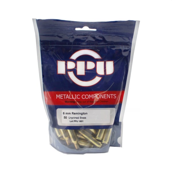Prvi 6mm Remington (244 Remington) Brass Bag of 50