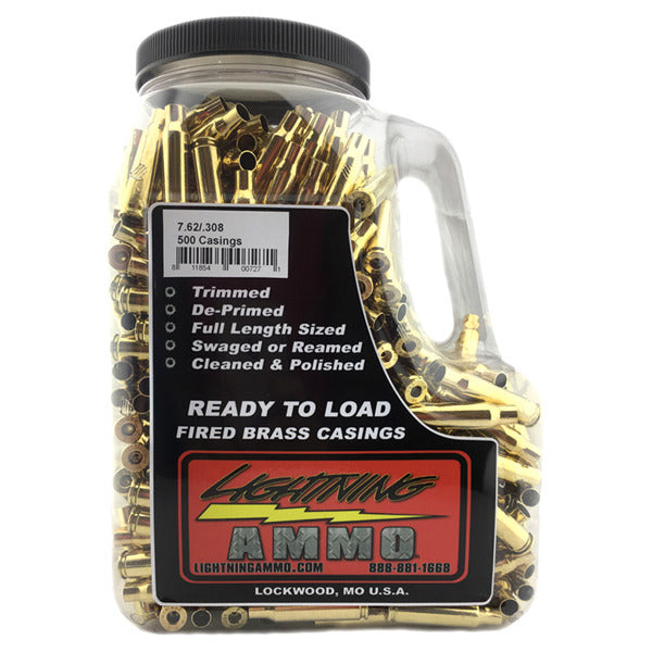 Lightning Reconditioned 308 Winchester Brass Jug of 500